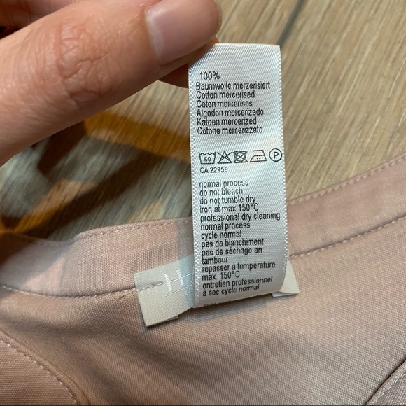 HANRO pink cotton Pure Essence pajama top S - Picture 9 of 12